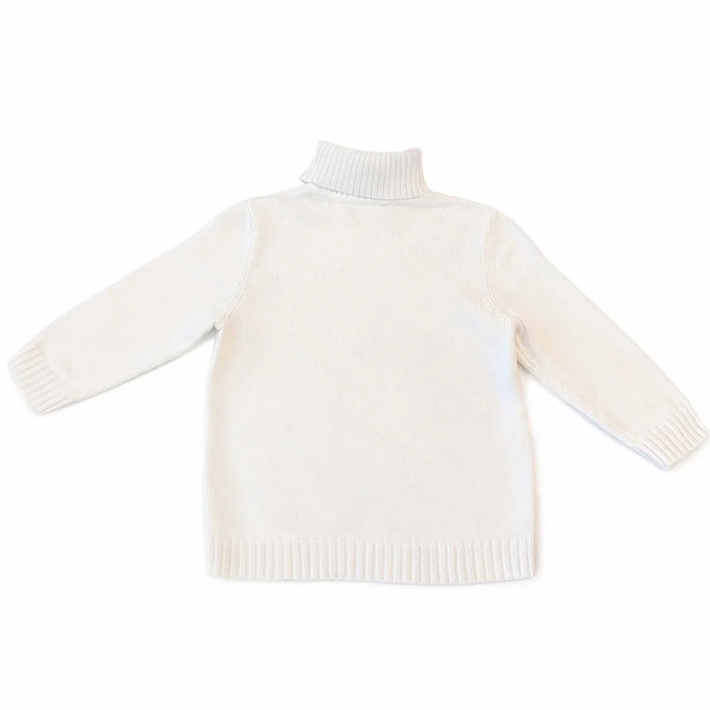 Lauren Ralph Lauren Kids Ivory Turtleneck Sweater Size M 5/6